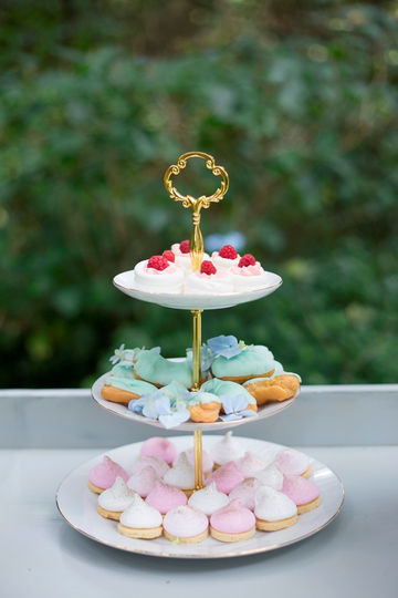 3 -Tier Stand Ceramic Cake and Pastry Stand