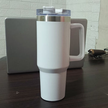 Stainless Steel Tumbler - white