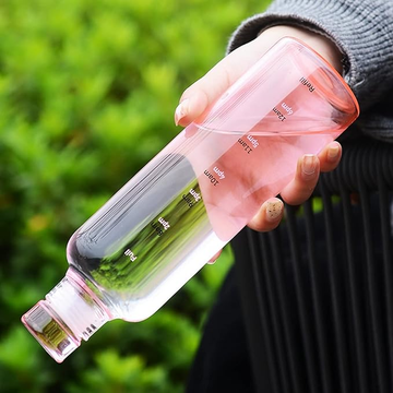 Heat Resistant Bottle, Transparent Glass Water Bottle