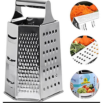 Friendly Multi-Purpose 6-Sided Stainless Steel Grater
