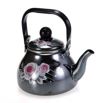 Black Enamel Coated Tamchini Kettle 1.5L