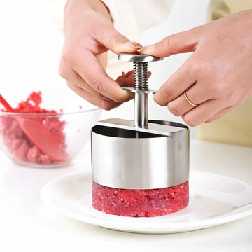 Stainless Steel Hamburger Maker Cooking Mould Meat Press Burger