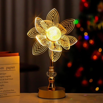3D Acrylic Decorative Ambient Table Lamp -Flower