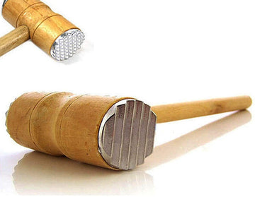 Meat Tenderizer Hammer With Wooden Handle Meat Grinder Mallet Steak