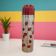 Stainless Steel Leave Design - Bottle