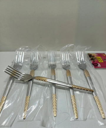 Small 6pcs Set Silver Fork set - S4