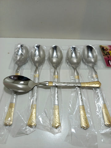 6pcs Set Silver Spoon set - S6