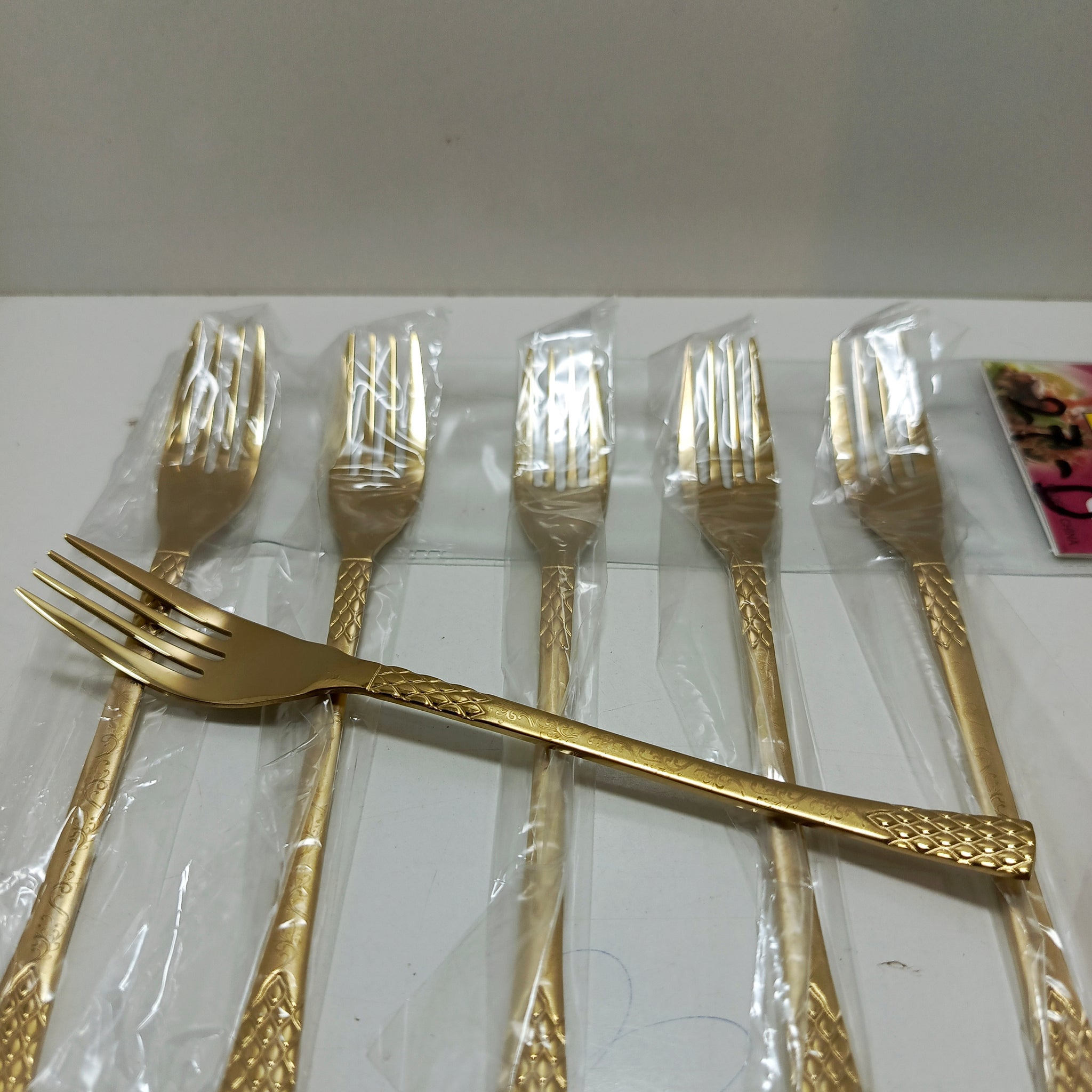 6pcs Set Golden Fork set - G3