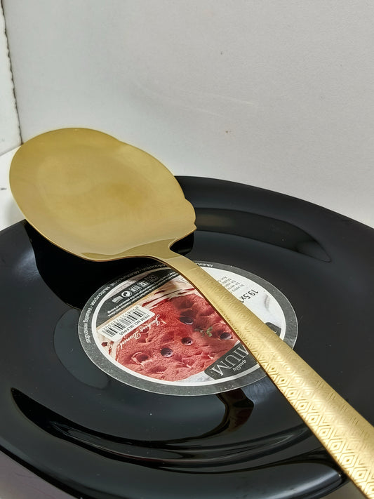 One Pcs Golden Rice Spoon Luxury Look for Kitchen