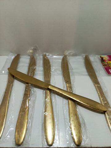 6pcs Set Golden Knife set - G2