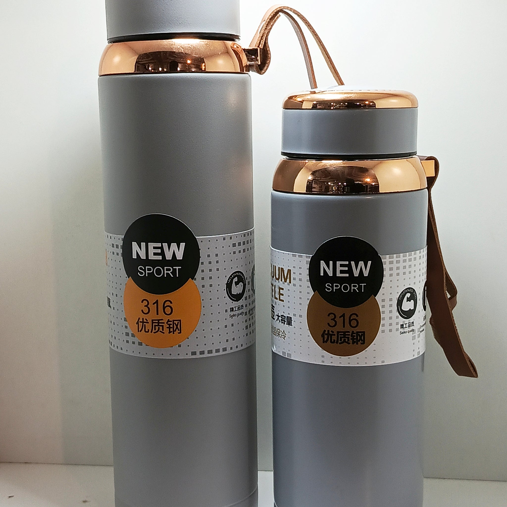 Stainless steel Water Bottle with Vacuum Flask - New Sport