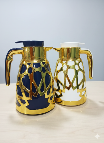 Luxury Tea Flask – 1L with Elegant Gold Finish
