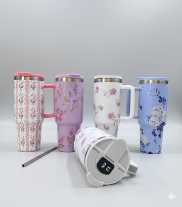 Digital Temperature Display Tumbler Printed
