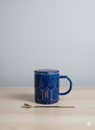 Ceramic Coffee Mugs with Spoon | Luxury Ceramic Mug Collection