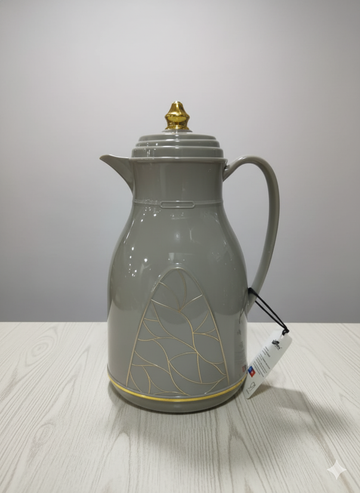 Luxury Tea Flask – 1L with Elegant Grey Gold Finish