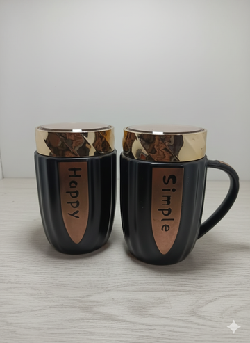 Ceramic Coffee Mugs with Golden Design | Luxury Ceramic Mug Collection