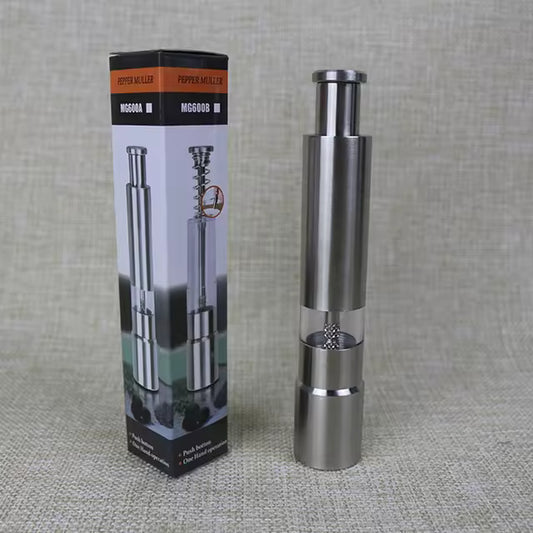 Black Pepper Grinder – Thumb Press Handheld Manual Mill