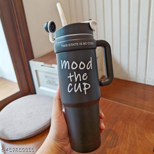 Stainless Steel Tumbler - Black ( fancy )