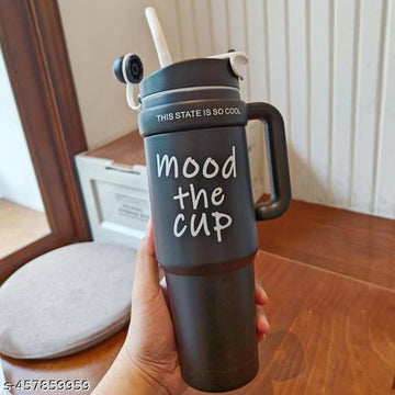 Stainless Steel Tumbler - Black ( fancy )