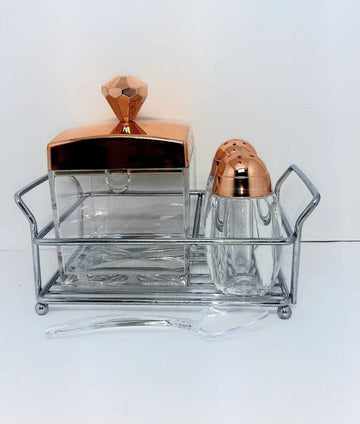 Sugar Pot and Pepper Cruet Set 3pcs