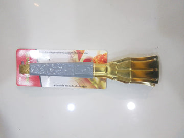 Grey Handle Design Golden Tong  Small China Imported