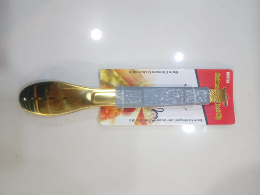 Grey Handle Design Golden Tong  Small China Imported