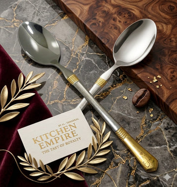 Ayd Cutlury Silver & Golden Spoon set - S1