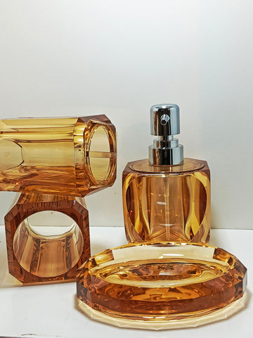 4 Pc Acrylic Bath Set