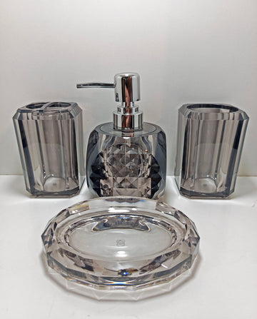 4 Pc Acrylic Bath Set