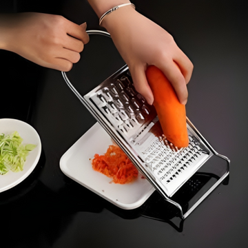 3 in 1 Stainless Steel Vegetable Grater | Multipurpose Kitchen Tool