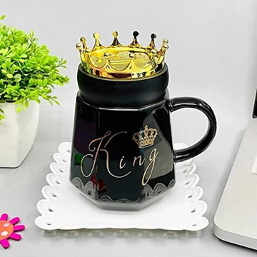 Elegant Creative King Crown Ceramic Mug
