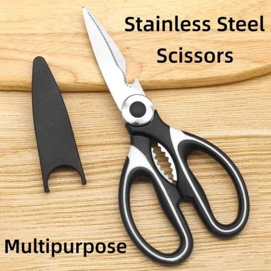 Stainless Steel Kitchen Scissors Multipurpose Scissor Meat Cutter Bottle Opener
