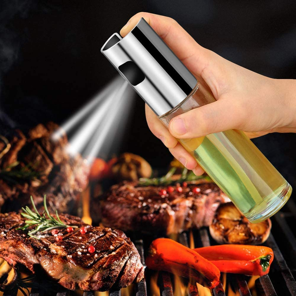 Oil Spray Bottle for Cooking | Refillable Glass