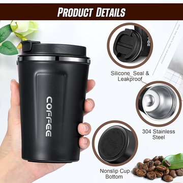 380ML Heat Preservation Coffee Mug Stainless Steel Travel