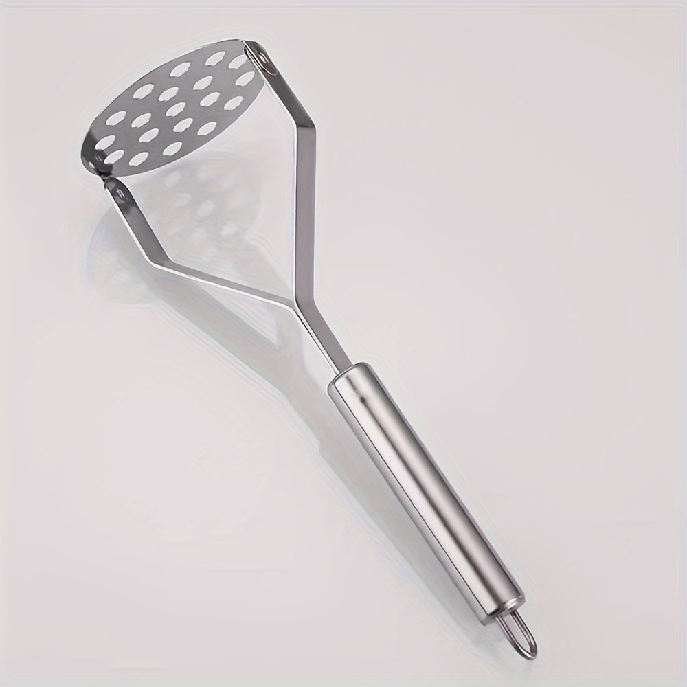 1pc stainless steel potato masher non slip handle durable