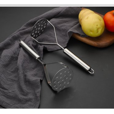 1pc stainless steel potato masher non slip handle durable