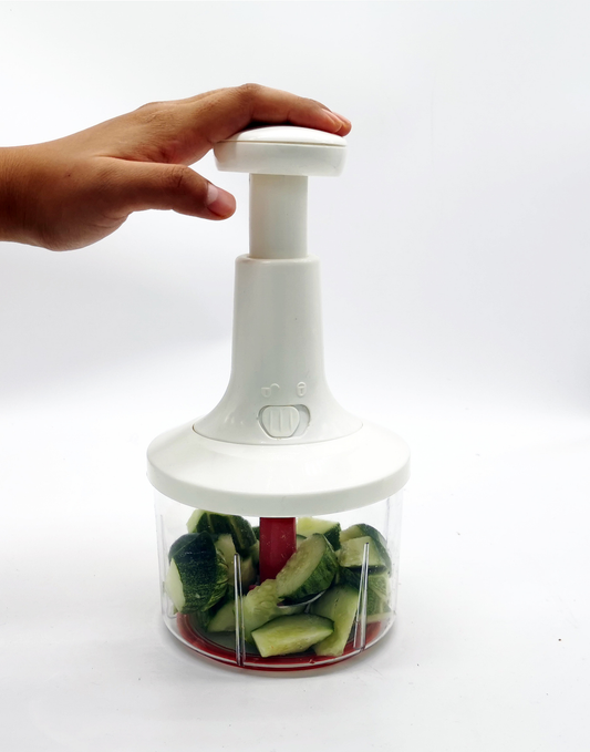 Manual Food Chopper Hand-Press