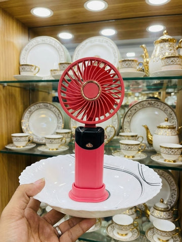Portable  6xSpeed Fan Led Digital Display with typeC Cable & Lanyard