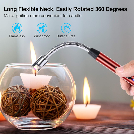 Rechargeable Electric Lighter with LED Battery