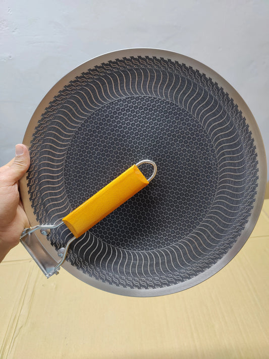 Stainless Steel Tawa Nonstick Crepe Pan,Round Griddle Pan