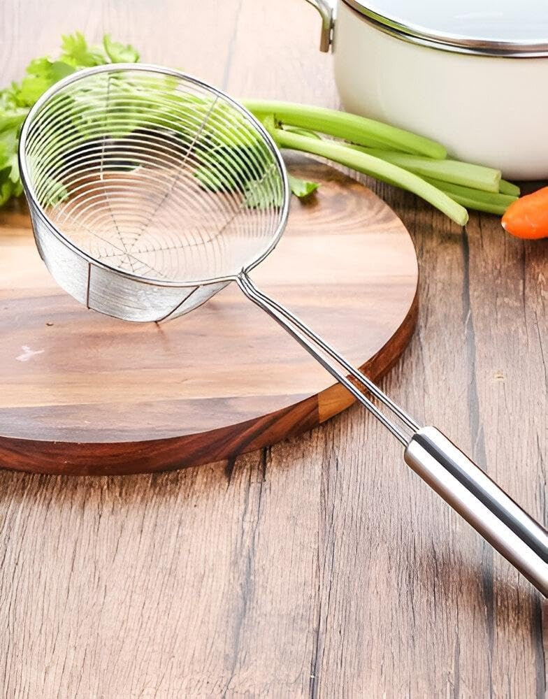 Deep Fry strainer kitchen sifter for draining and filtering and frying