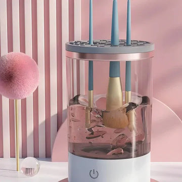 Electric Makeup Brush USB Automatic 3 In 1 Makeup Brush Cleaning And Drying Stand