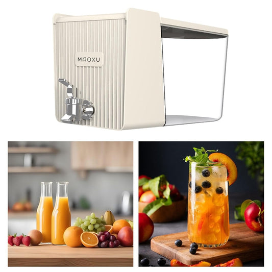 Juice Dispenser Large Capacity 5.3L Drink Dispenser for Camping Party Fridge
