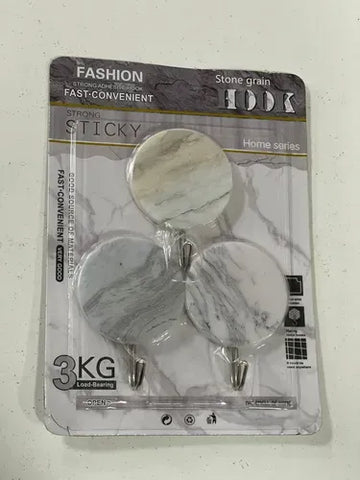 4 pcs Hook Porcelain Design Adhesive For Home Bathroom Kitchen Hook Porcelain Design
