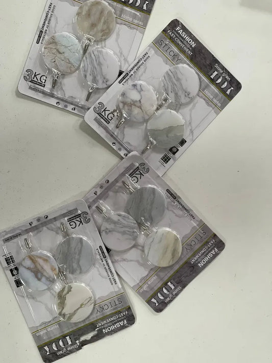 4 pcs Hook Porcelain Design Adhesive For Home Bathroom Kitchen Hook Porcelain Design