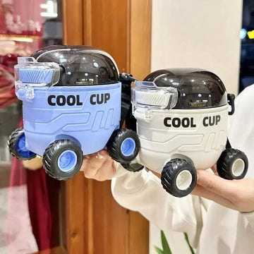 Car Bus Water Bottle 550ml for School Kids