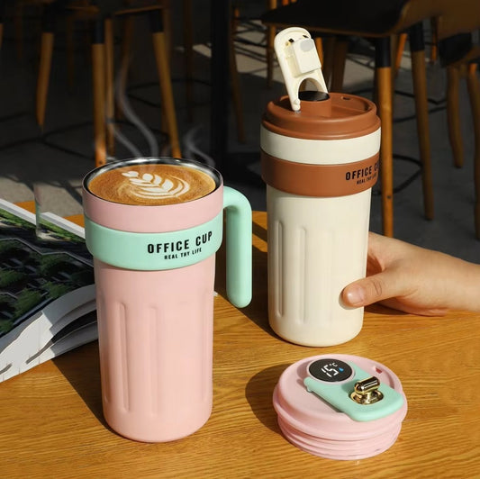 650ml Smart Temperature Display Stainless Steel Thermos Coffe Mug