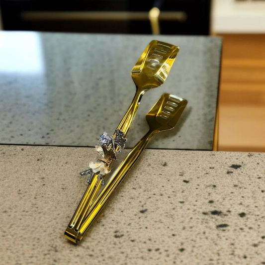 Butterfly Design Golden Tong-D1