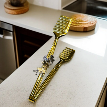 Butterfly Design Golden Tong-D3