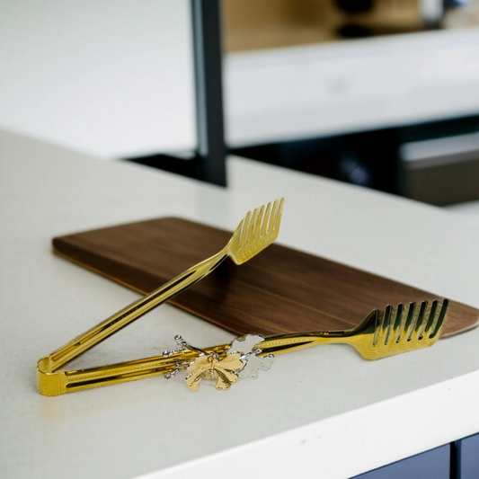 Butterfly Design Golden Tong-D3